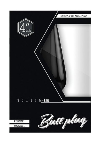 Черный анальный стимулятор Bottom Line - 10,5 см. фото 2 Черный анальный стимулятор Bottom Line - 10,5 см. фото 2