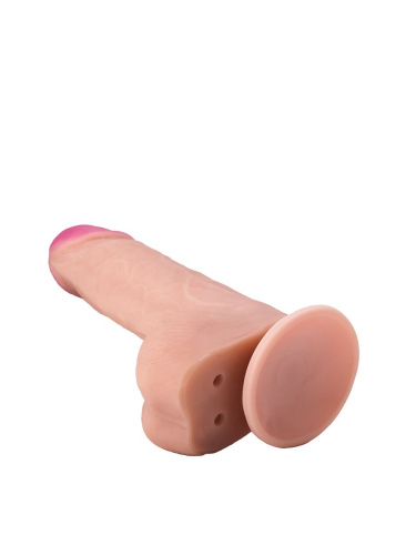 Реалистичный фаллоимитатор с нежно-розовой головкой - 18,5 см. фото 7
