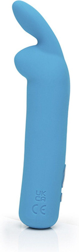 Голубая вибропуля с ушками Rechargeable Rabbit Ears Bullet Vibrator фото 2