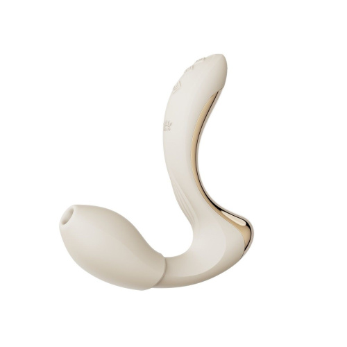 Белый вибромассажёр G-зоны Talis с пульсацией, вакуумной стимуляцией и функцией нагрева фото 5 Белый вибромассажёр G-зоны Talis с пульсацией, вакуумной стимуляцией и функцией нагрева фото 5