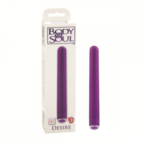 Фиолетовый гладкий вибромассажер Body & Soul Desire - 16 см. фото 2 Фиолетовый гладкий вибромассажер Body & Soul Desire - 16 см. фото 2
