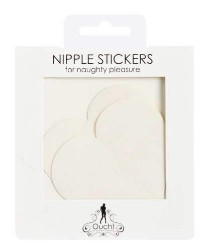 Белые пестисы на грудь в форме сердечек фото 2