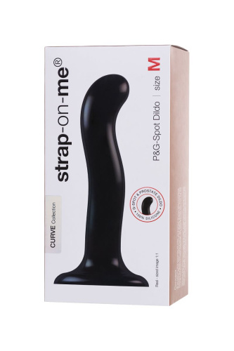 Черный стимулятор для пар P&G-Spot Dildo Size L - 19 см. фото 7