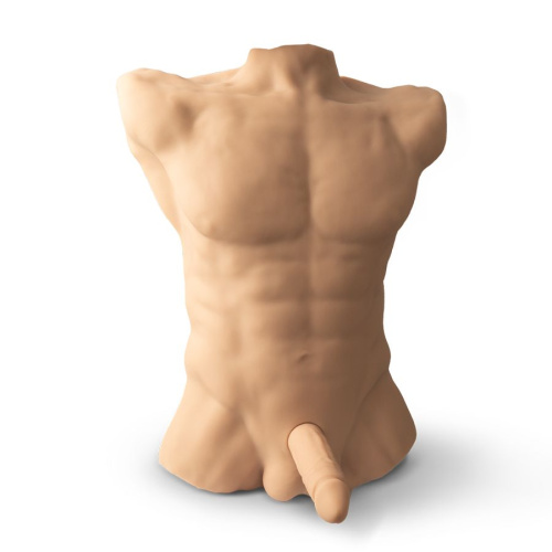Телесный мужской торс с фаллоимитатором SILEXD Apollo L 7 фото 3