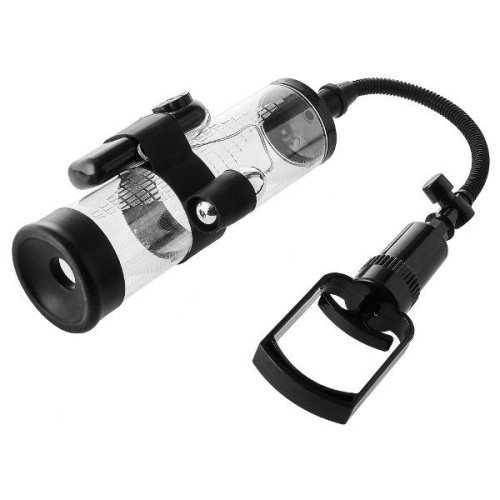 Прозрачная вакуумная помпа с вибрацией Vibrating Penis Pump фото 5