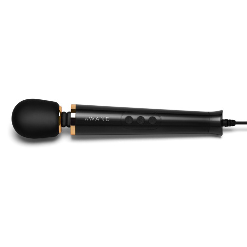 Черный проводной вибратор Le Wand Petite Vibrating Massager - 25 см. фото 4