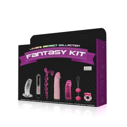 Набор для любовных игр Fantasy Kit из 7 предметов фото 2