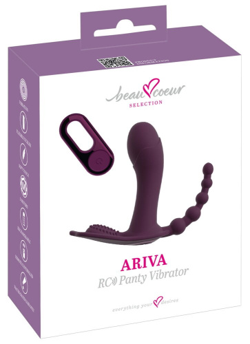 Фиолетовый вибратор для ношения в трусиках ARIVA RC Panty Vibrator фото 2