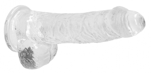 Прозрачный фаллоимитатор Realrock Crystal Clear 9 inch - 25 см. фото 2