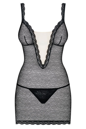 Соблазнительная сорочка из двух видов материала фото 3