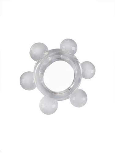 Прозрачное эрекционное кольцо с 6 стимулирующими шариками фото 3 Прозрачное эрекционное кольцо с 6 стимулирующими шариками фото 3