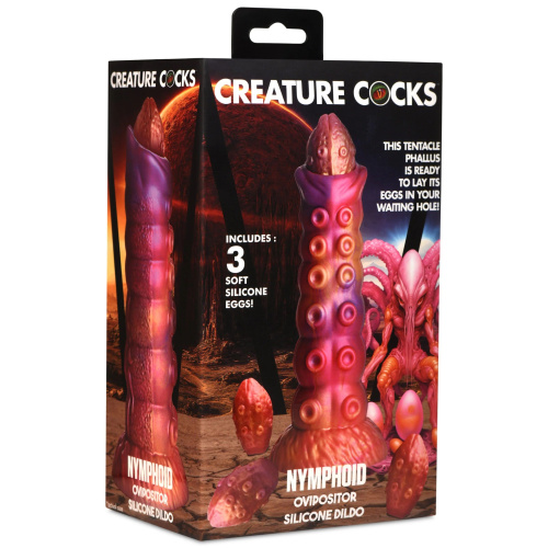 Фантазийный фаллоимитатор Nymphoid Ovipositor Silicone Dildo - 16,5 см. фото 2