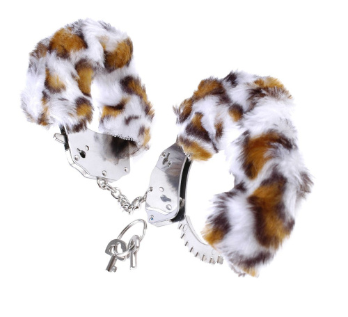 Наручники с искусственным леопардовым мехом Original Furry Cuffs фото 3