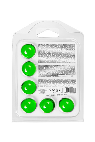 Набор из 6 шариков с массажным маслом Brazilian Balls с ароматом мяты фото 3