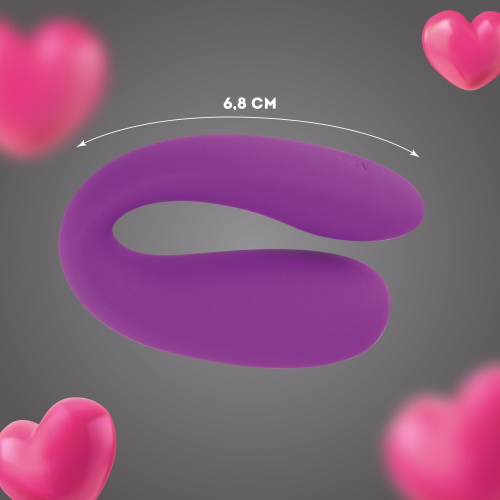 Фиолетовый U-образный вибратор для пар фото 6 Фиолетовый U-образный вибратор для пар фото 6
