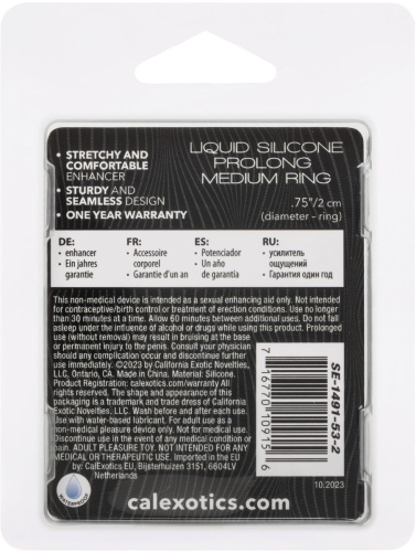 Оранжевое люминесцентное эрекционное кольцо Glow-In-The-Dark Liquid Silicone Prolong Medium Ring фото 3