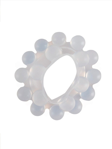 Эластичное эрекционное кольцо с двумя рядами шариков фото 3