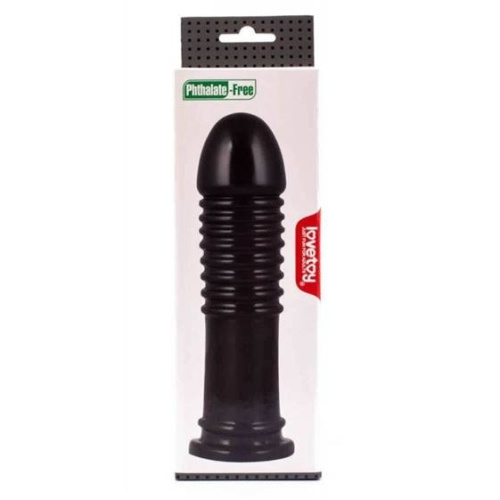 Черная анальная втулка 8 King Sized Anal Bumper - 22,5 см. фото 2