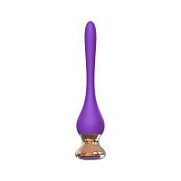 Фиолетовый вибромассажер Nipple Vibrator - 14,5 см.