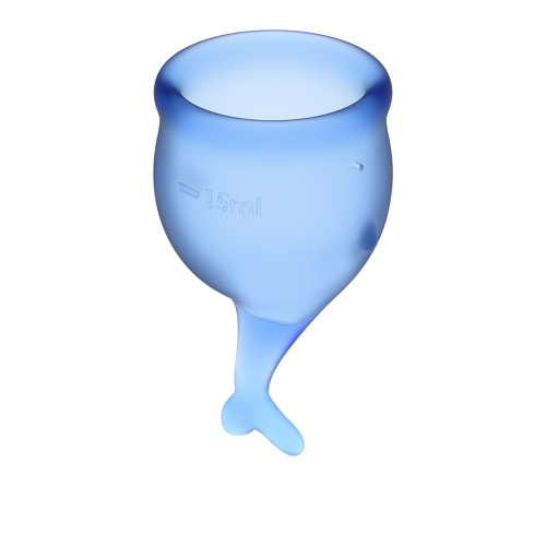 Набор синих менструальных чаш Feel secure Menstrual Cup фото 3