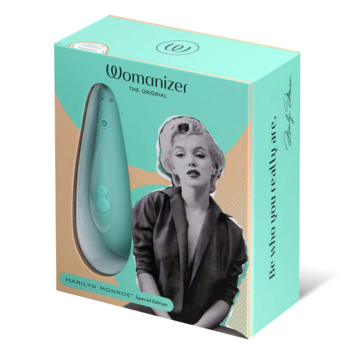Мятный бесконтактный клиторальный стимулятор Womanizer Marilyn Monroe Special Edition фото 3