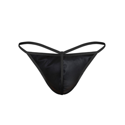 Черные мужские трусы-стринги Darkzone фото 2