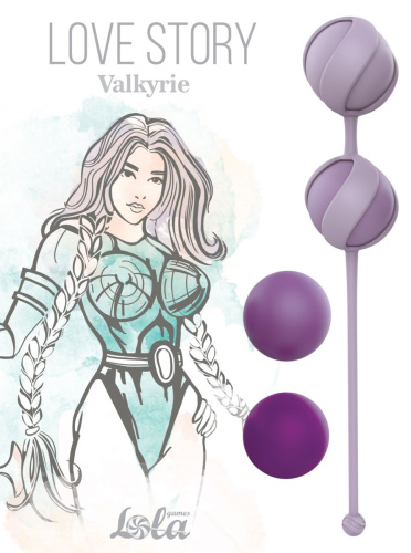 Набор из 4 фиолетовых вагинальных шариков Valkyrie фото 2