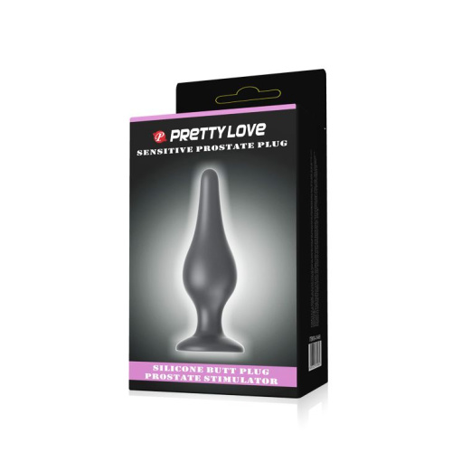 Анальная пробка на присоске среднего размера Sensitive Prostate Plug - 14 см. фото 5