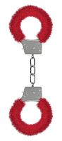 Пушистые красные наручники OUCH! Red