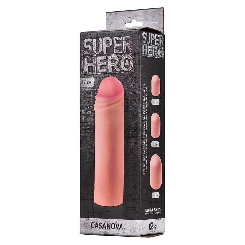 Фаллоудлинитель SUPER HERO Casanova - 18 см. фото 2