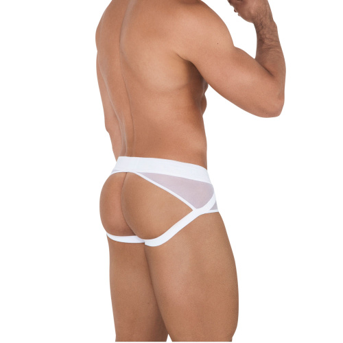 Белые мужские трусы-джоки Caspian Jockstrap фото 4