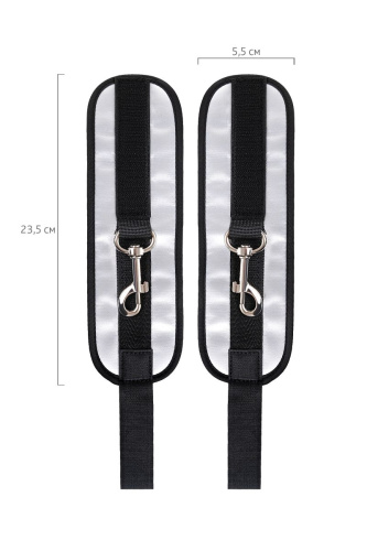 Серебристо-черные наручники Anonymo фото 9 Серебристо-черные наручники Anonymo фото 9