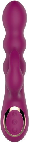 Сливовый вибратор-кролик AN Stamen с массажем бусинами - 22 см. фото 3 Сливовый вибратор-кролик AN Stamen с массажем бусинами - 22 см. фото 3