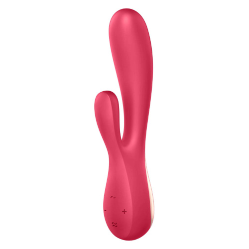 Красный вибратор-кролик Satisfyer Mono Flex с управлением через приложение - 20,4 см. Красный вибратор-кролик Satisfyer Mono Flex с управлением через приложение - 20,4 см.