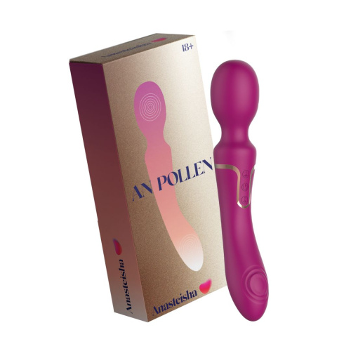 Сливовый двухсторонний вибромассажер AN Pollen с пульсацией и вибрацией фото 2 Сливовый двухсторонний вибромассажер AN Pollen с пульсацией и вибрацией фото 2