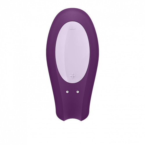 Фиолетовый вибратор для пар Double Joy с управлением через приложение фото 5