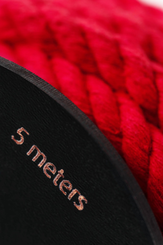 Красная веревка для шибари на катушке - 5 м. фото 6 Красная веревка для шибари на катушке - 5 м. фото 6