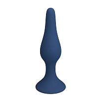 Синяя анальная пробка Slim Anal Plug S - 10,3 см.