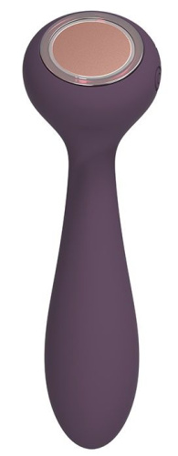 Фиолетовый вибратор с функцией нагрева PANACEA - 17,4 см. фото 3