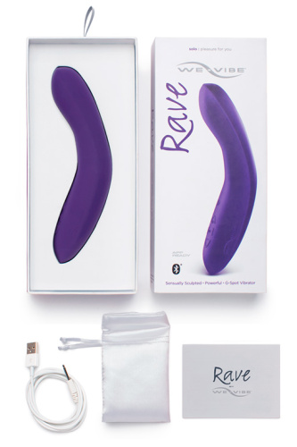 Фиолетовый вибромассажёр We Vibe Rave Purple - 19,3 см. фото 2