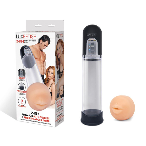 Автоматическая вакуумная помпа-мастурбатор Blowjob Auto Sucker&Penis Enlarger Pump фото 2