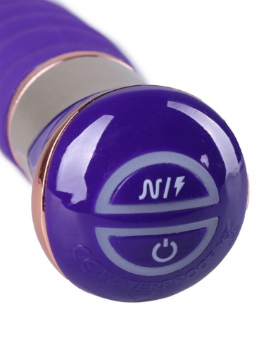 Фиолетовый спиралевидный вибратор - 21 см. фото 2