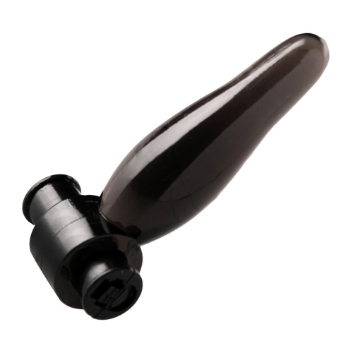 Дымчатая анальная мини-пробка с вибропулей Vibrating Bum Tickler Mini Anal Plug - 6,3 см. фото 2
