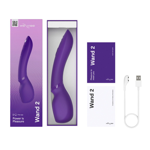 Фиолетовый жезловый вибратор We-Vibe Wand 2 - 27,3 см. фото 6