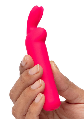 Розовая вибропуля с ушками Rechargeable Rabbit Ears Bullet Vibrator фото 3