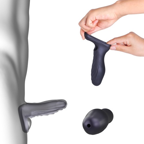 Сливовая силиконовая насадка на пенис с подхватом Manwan Ryzer фото 4 Сливовая силиконовая насадка на пенис с подхватом Manwan Ryzer фото 4