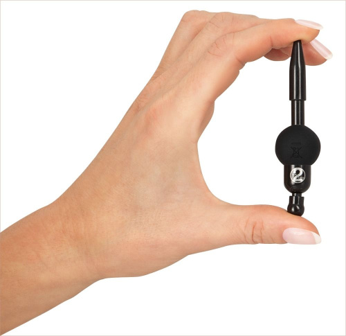 Черный уретральный вибростимулятор Vibrating Penis Plug фото 4