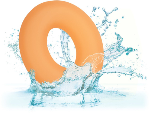 Оранжевое люминесцентное эрекционное кольцо Glow-In-The-Dark Liquid Silicone Prolong Medium Ring фото 5