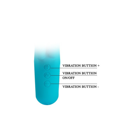 Бирюзовый вибратор Chris с клиторальным отростком - 15,4 см. фото 5 Бирюзовый вибратор Chris с клиторальным отростком - 15,4 см. фото 5