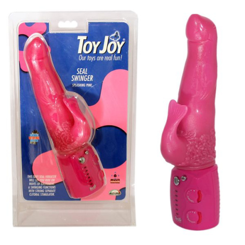 Розовый вибратор в форме тюленя SEAL SWINGER - 17 см. Розовый вибратор в форме тюленя SEAL SWINGER - 17 см.